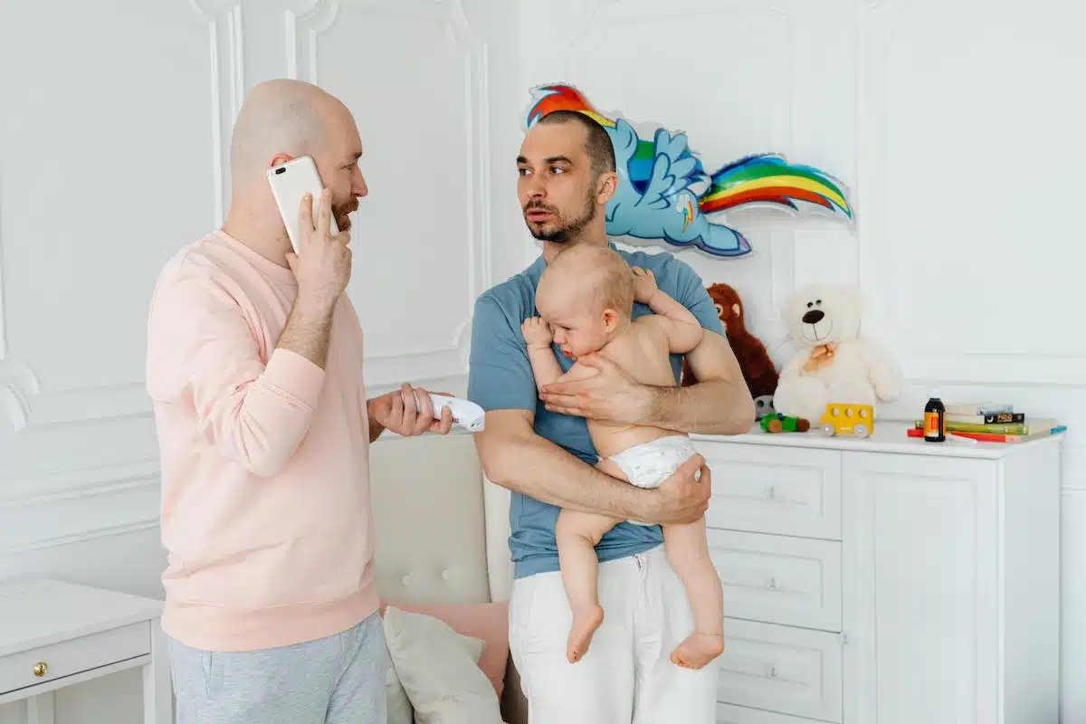 bébé malade