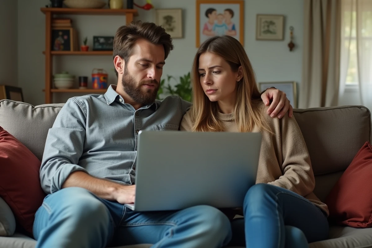 Couple consultant le site gouvernemental sur le RSA majoré et les dates de versement 2026